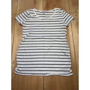 BumpStart Maternity Striped Tunic Top White Black Size L G